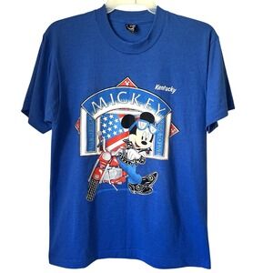 Mickey Mouse Shirt‎ Disney Live To Ride Kentucky Single Stitch Large Made In USA